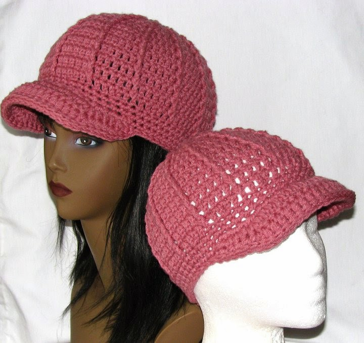 Newsboy Beanie Hat free Crochet Pattern 